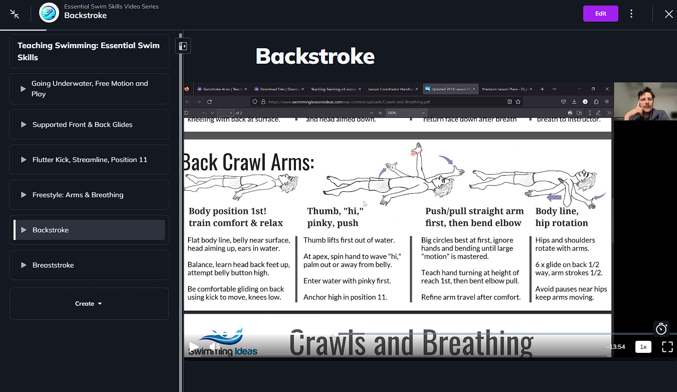 Teaching Swimming Essential Swim Skills video 5 of 10
