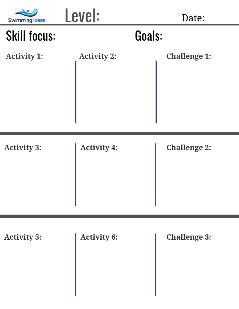 Free Swimming Lesson Plans Swimming Lessons Ideas