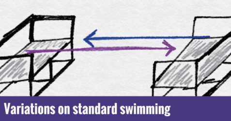 Variations on standard techniques for better swimming Variations on standard swimming